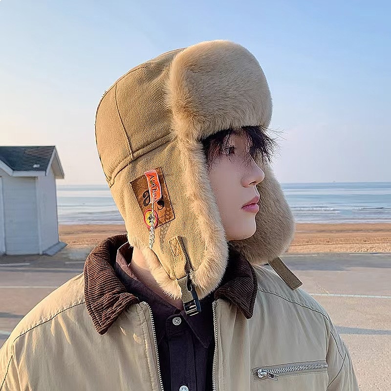 Trapper Hat Ear Flap - Topi Trapper Berlapis Bulu Musim Dingin