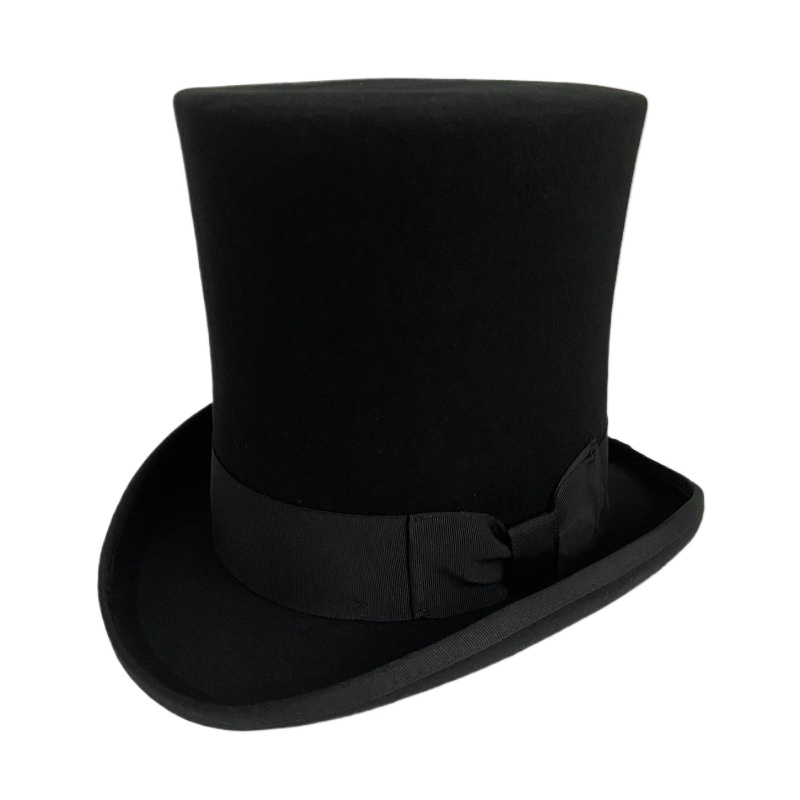 Fedora Hat Wool - Topi Atas Bulu Wol Hitam Topi