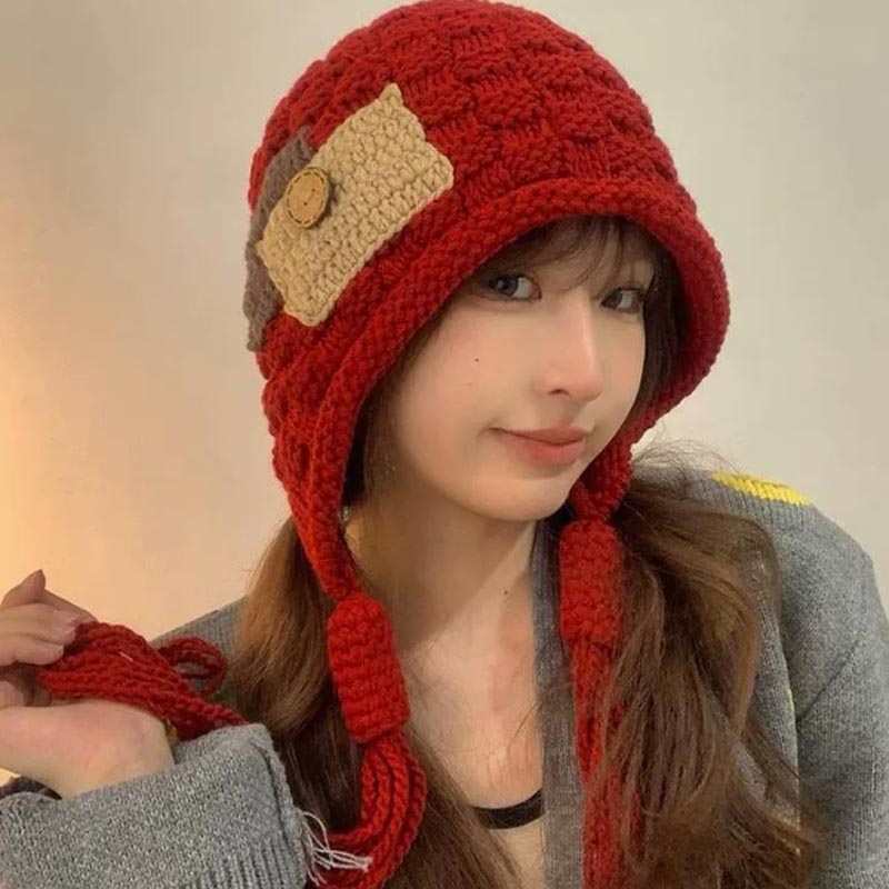 Winter Trapper Hat - Topi Balaclava Penutup Telinga Wanita Musim