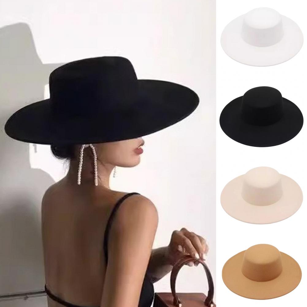 Topi Fedora Wanita Berpinggira - Fedora Hat Wool ulasan dan harga