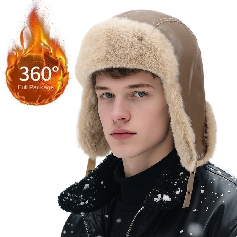 Topi Ushanka Rusia Tebal Hanga - Trapper Hat Ear Flap ulasan dan harga