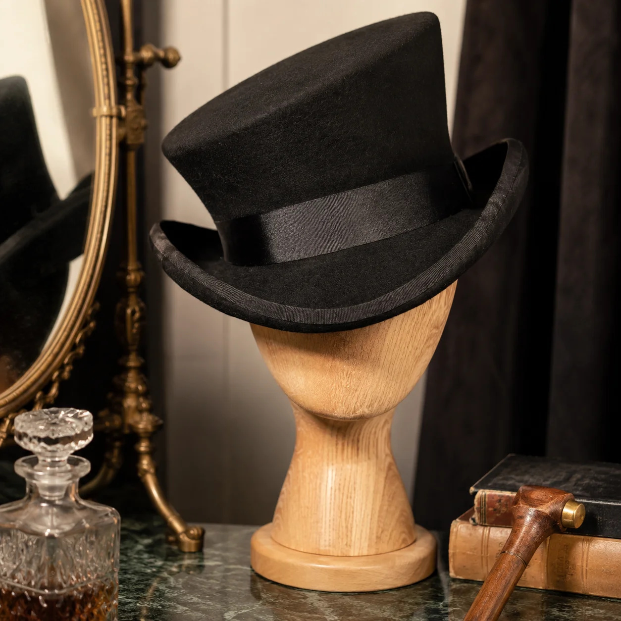 Topi Wol Berpita Biru, Topi Fe - Fedora Hat Wool ulasan dan harga