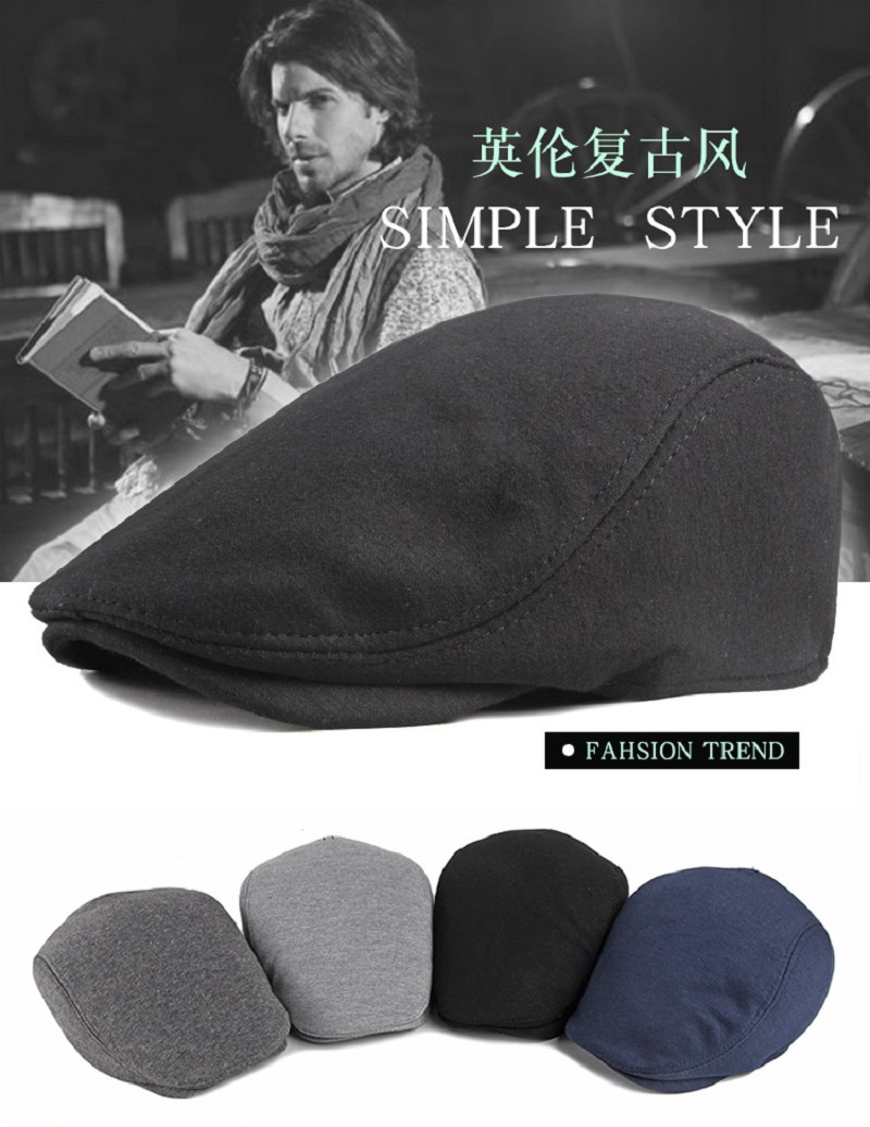 Topi datar model *newsboy* ber - Dad Hat Cotton ulasan dan harga